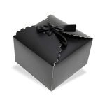 Black Small Paper Gift Boxes Pack of 20 PIECE size 3x3x2 inch Paper Gift Box With Ribbon For Party Events - Image 2