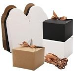 Black Small Paper Gift Boxes Pack of 20 PIECE size 3x3x2 inch Paper Gift Box With Ribbon For Party Events - Image 3