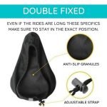 Black Sports Gel Bike Seat Cover - Image 2