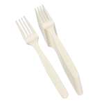 Compostable Disposable Cornstarch Fork