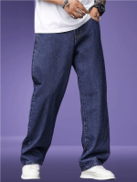 Lymio Men's Jeans | Denim Pants | Baggy Jeans for Men dark blue - Image 3