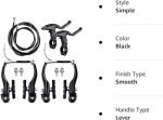 Complete Bicycle Brake Set - Front and Rear V-Brakes with Pads, Brake Lever, and Cables | Compatible with Hybrid, Road, and Mountain Bikes - Image 2