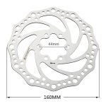 Bike Disc Brake Rotors: 140mm, 160mm, 180mm, 203mm with 6 Bolts | Compatible with Road, Mountain, and BMX Bikes - Image 2