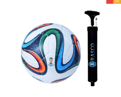 RASCO COMBO 4 COLOR FOOTBALL WITH AIR PUMP Football - Size: 5