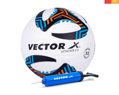 VECTOR X Attacker 2.0 With Pump Football - Size: 5