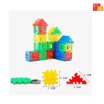 Happy House Building Blocks | Educational & Creative Puzzle Toy for Kids, Boys, and Children | Best Gift for Learning Fun (Multicolor) - Image 2