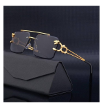 UV Protection Rectangular Sunglasses - Stylish & Versatile (Black, Unisex)