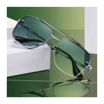 Gradient, Toughened Glass Lens, UV Protection Retro Square, Over-sized Sunglasses (50)  (For Men & Women, Blue)