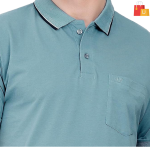 Stylish Light Green Polo T-Shirt for Men - Image 2