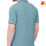Stylish Light Green Polo T-Shirt for Men - Image 3