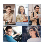 Riding Glasses, UV Protection, Night Vision, Polarized, Toughened Glass Lens, Others Clubmaster, Spectacle Sunglasses (52)  (For Men & Women, Clear) - Image 2