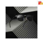 Lenskart Polarized Clubmaster Sunglasses - UV Protection for Men & Women (Grey, 50) - Image 3