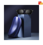 Lenskart Polarized Clubmaster Sunglasses - UV Protection for Men & Women (Grey, 50)