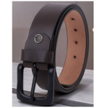 Men Formal Brown Genuine Leather Belt