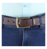 Timeless Brown Genuine Leather Belt for Men – Perfect Blend of Style and Durability - Image 4