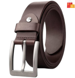 Men Casual, Evening, Formal, Party Tan Genuine Leather Belt