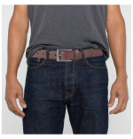 Men Casual, Evening, Formal, Party Tan Genuine Leather Belt - Image 3
