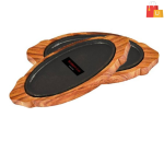 9 Sizzler Tray Handcrafted Wooden Platter | Versatile Serving Tray for All Occasions