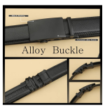 Men Formal, Casual, Party, Evening Black Artificial Leather Belt - Image 2