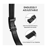 Men Formal, Casual, Party, Evening Black Artificial Leather Belt - Image 3