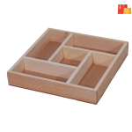 Wooden Serving Tray for Dry Fruit & Chocolate Gift Hamper Box
