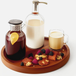 Wooden Multipurpose Serving Tray | Decorative Tray for Home & Kitchen (8.5 Inches)