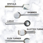 5-Piece Stainless Steel Table Spoon Set | Serving Spoon, Salad Spoon, and Table Spoons (Pack of 5) - Image 2
