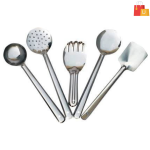 5-Piece Stainless Steel Table Spoon Set | Serving Spoon, Salad Spoon, and Table Spoons (Pack of 5)