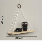 3-Pack Wall Hanging Shelf Decor | Stylish Home Decor (40 cm x 10 cm, White) - Image 2