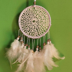 DHRUVTAR STORE Feather, Steel, Wool Dream Catcher  (16 inch, Multicolor)