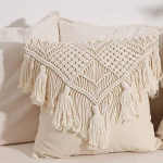 RAKANO Cotton Cushions & Pillows Cover  (40 cm*40 cm, White)
