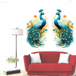 Self-Adhesive Peacock Wall Stickers & Murals | Size 66x55 cm (Pack of 1) - Image 2