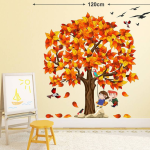Tree and Swing Wall Sticker | Kids Playing Design (Self-Adhesive, 76.2 cm, Pack of 1) - Image 2