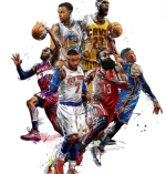 DivineDesigns Basketball Players Wall Art Sticker – 58 cm Self-Adhesive Vinyl (Pack of 1) - Image 2