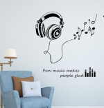 Littlebuds Fun Music Wall Stickers – Bright and Happy Décor for Any Room (100 cm x 95 cm)