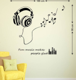 Littlebuds Fun Music Wall Stickers – Bright and Happy Décor for Any Room (100 cm x 95 cm) - Image 2