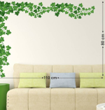 WALLSTICK 110 cm Green Leafs Sticker – Easy to Apply and Remove (Pack of 1) - Image 2