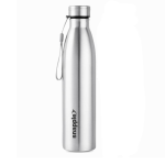 Stainless Steel Water Bottle Set | Snapple Tag 1000 ml (Pack of 1, Silver)