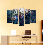 DivineDesigns 51 cm Avenger Star Pieces Wall Sticker Self Adhesive Sticker