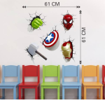 Avengers Weapons Self-Adhesive Sticker by DivineDesigns – 61 cm of Bold Wall Art (Pack of 1) - Image 2