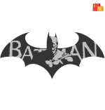Wallzone Batman Wall Decal – Removable, Repositionable Superhero Art (70 cm, Pack of 1) - Image 2