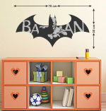 Wallzone Batman Wall Decal – Removable, Repositionable Superhero Art (70 cm, Pack of 1) - Image 3