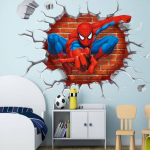 Spider-Man 3D Wall Decal by AH Decals – Add Action to Your Room (70 x 50 cm)
