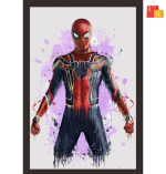 Mad Masters Sci-Fi Spider Man Wooden Framed Art – 18x12 Digital Reprint for Modern Home Décor