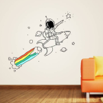 SmartBuy 155 cm "To the Space" Self-Adhesive Decal – Ideal for Living Rooms, Bedrooms, and More (Pack of 1)