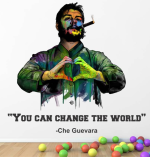 StickMe Che Guevara - Revolution - You Can Change The World - Motivational Inspiration Quotes Wall Sticker-SM826