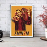 Eminem Pop Art Wall Poster – 13x19 Inch Rolled Print for Music Lovers & Modern Decor