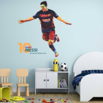 Lionel Messi 85 cm Self-Adhesive Wall Sticker - Removable Vinyl Art by WALLSTICK