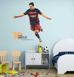 Lionel Messi 85 cm Self-Adhesive Wall Sticker - Removable Vinyl Art by WALLSTICK