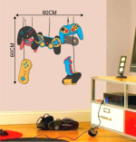 Gaming Joystick 60 cm Wall Sticker – Self-Adhesive PVC Vinyl, Multicolour by Decal O Decal - Image 3